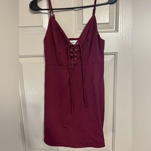 Maroon Dress from Urban Outfitters